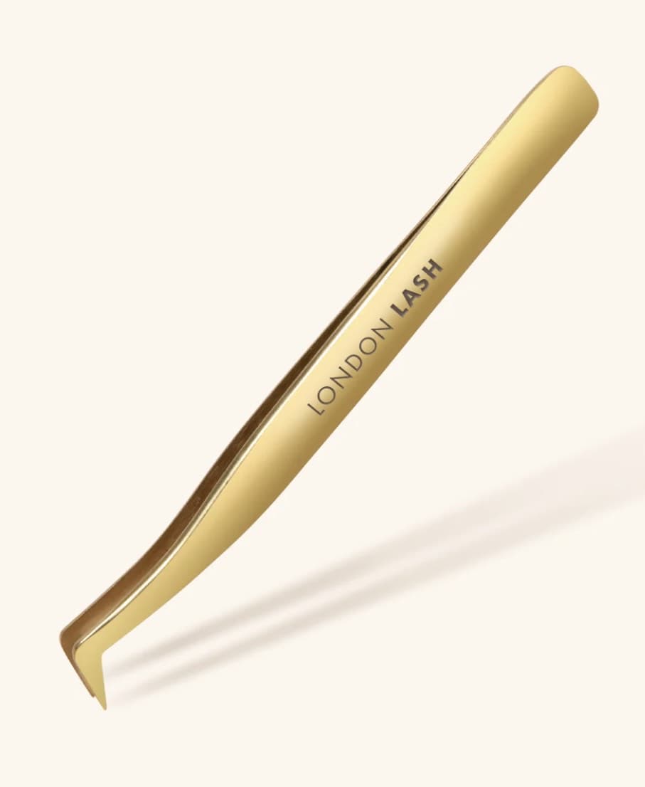 Pincetë për Volume Lashes N24 Black – N21 Gold